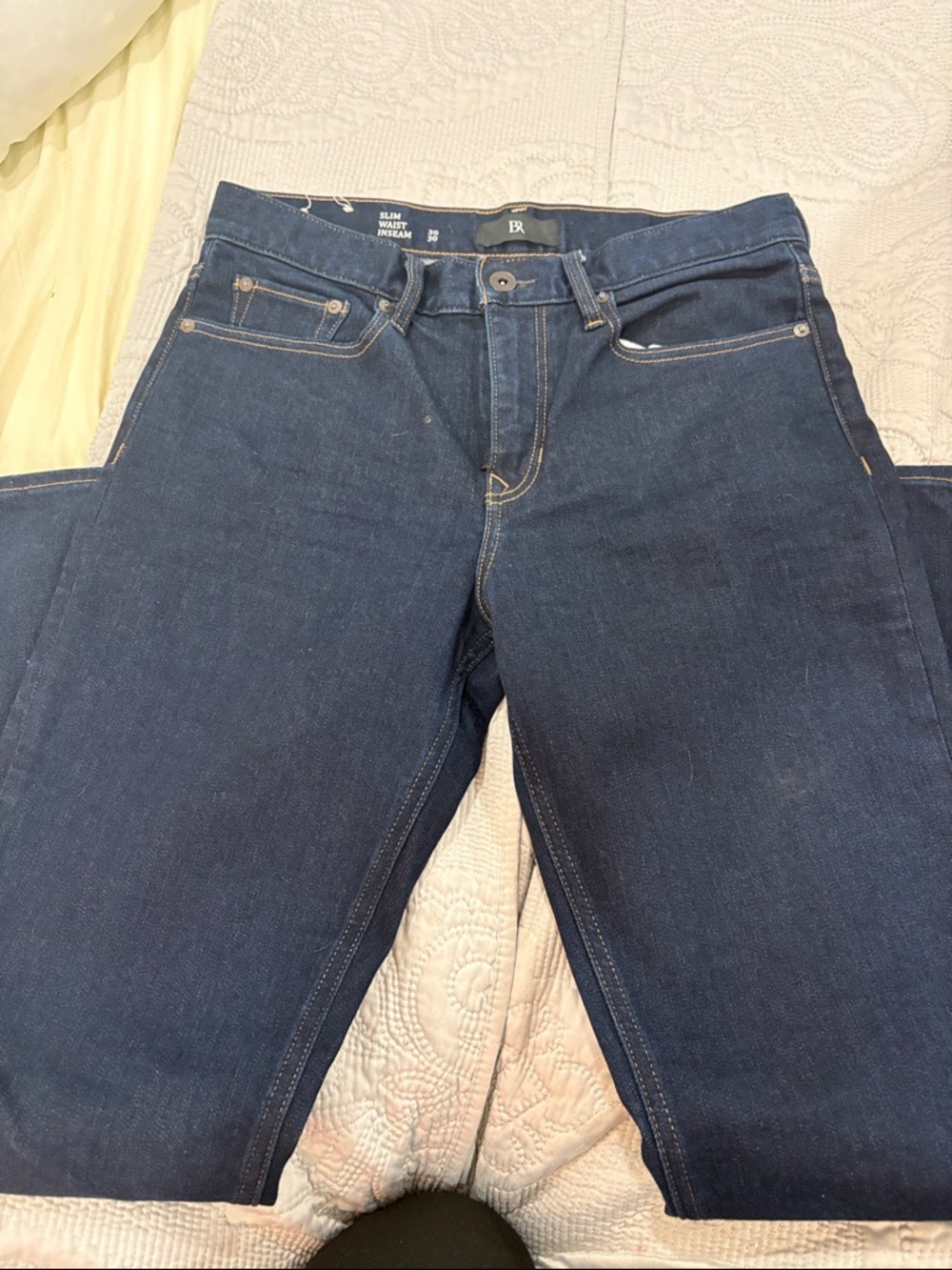 Banana Republic Men's Slim Straight Indigo Jeans